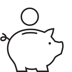 Cost efficiency icon